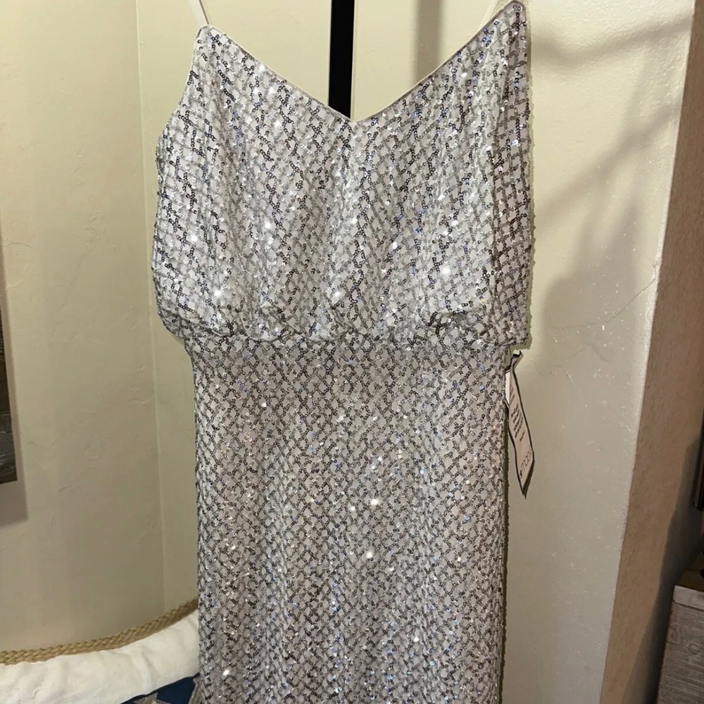 Vince Camuto | Sequin Blouson Sheath Dress